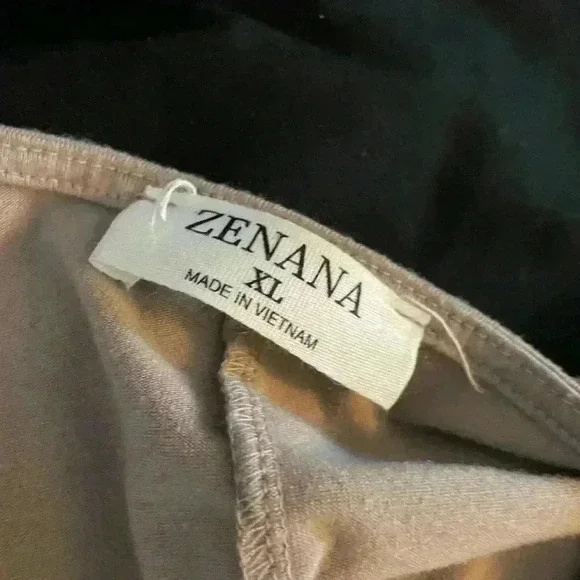 138. Xenana Tan Tank Dress, XL - Picture 3 of 4